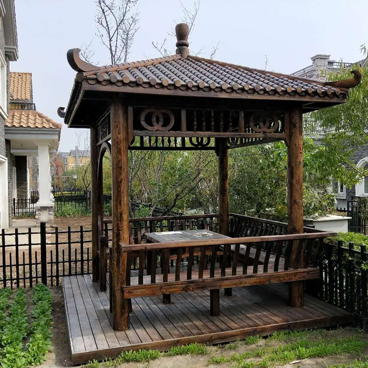 景区防腐木凉亭 定制防腐木凉亭 源头厂家 东盛防腐木