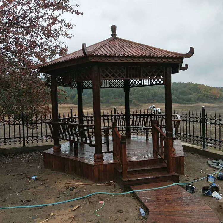 八角防腐木凉亭 防腐木凉亭厂家 物美价廉