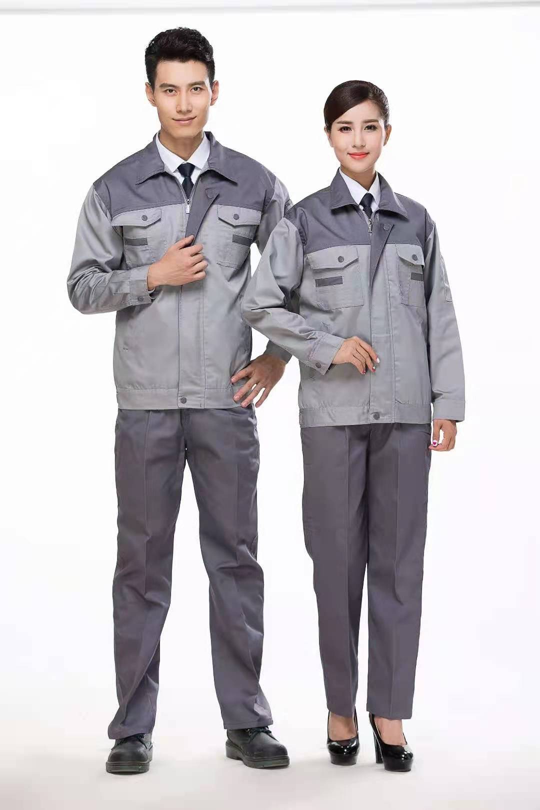 劳保工作服批发定做，企业员工服装长袖工装