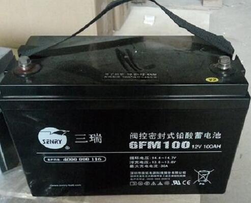 三瑞蓄电池6FM100 12V100Ah免维护铅酸 UPS直流屏