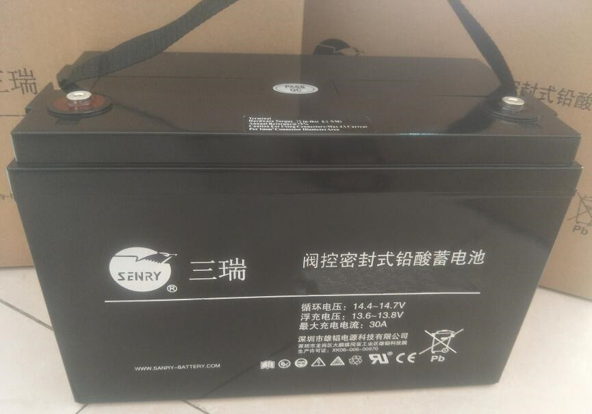 三瑞蓄电池6FM100U-X 12V100Ah高循环使用寿命 高功率之优点