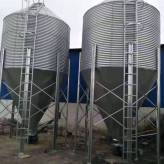 内蒙古鄂尔多斯猪场料塔定制 养殖自动下料设备报价  