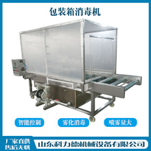 冻品肉纸箱消毒机 包装箱输送雾化消毒设备 快递包裹喷雾消毒杀菌机
