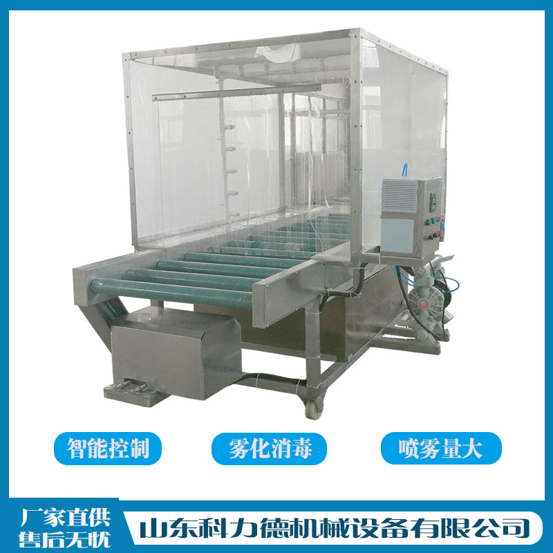 冻品海鲜包装箱消毒机 冷冻肉制品外包装消毒设备 包裹纸箱消毒杀菌机