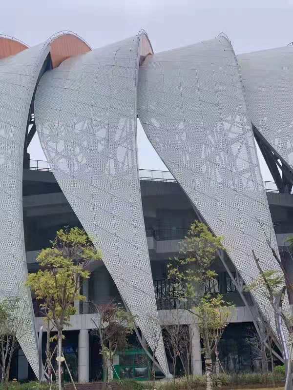 香港体育馆造型铝单板 镂空铝板定制商 