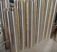 双宝 厂家定制铜衬套 电机重工机械破碎机加工铜衬套 耐磨铜衬套