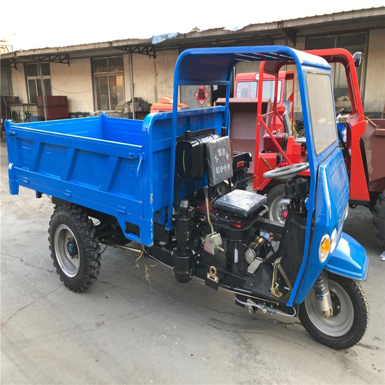 柴油电动2吨3吨三轮车 工地用灰斗车 车厢尺寸可以定做
