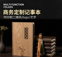 复古日记本办公加厚工作笔记本定制可印logo文艺a5商务会议记录本