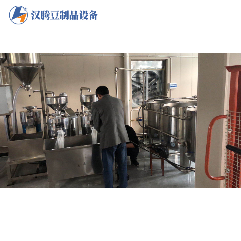 汉腾豆制品设备 豆腐配套设备 豆腐三连磨 大型豆腐加工厂设备 全套豆腐生产线