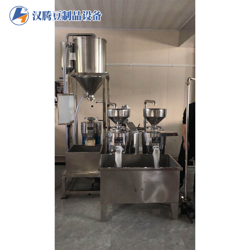 汉腾豆制品设备 全自动豆制品三连磨加工设备 大型豆腐加工厂机械