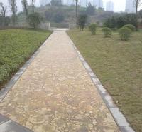 压花混凝土路面 压纹混凝土 彩色压模混凝土厂家  苏州首晨