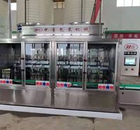 玻璃水灌装机厂家 直线自流灌装机 自制液体定量灌装机