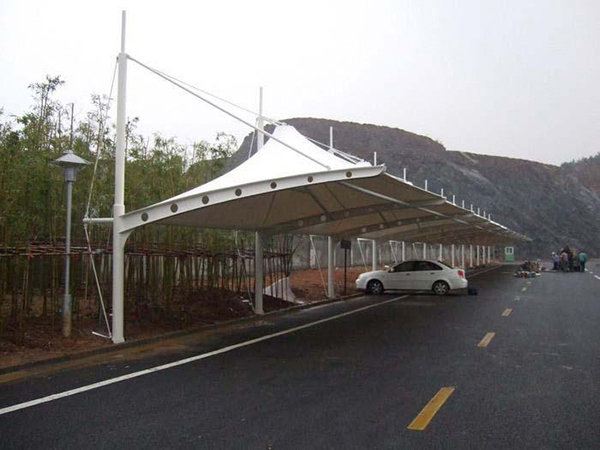 成都膜结构【充电站防雨篷】停车棚设计安装