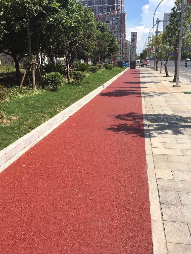 透水混凝土路面 透水混凝土胶结 透水地坪  混凝土透水 彩色地坪 彩色透水混凝土 苏州透水路面厂家