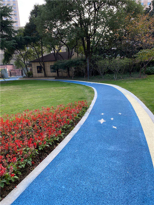 彩色透水路面 四川路艺 彩色路面材料厂家 彩色透水混凝土路面涂料 沥青混凝土路面改色 材料直销