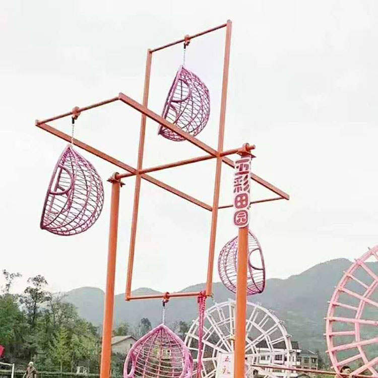  厂家供应旋转秋千 旋转吊篮秋千设备 造型新颖 欢迎订购