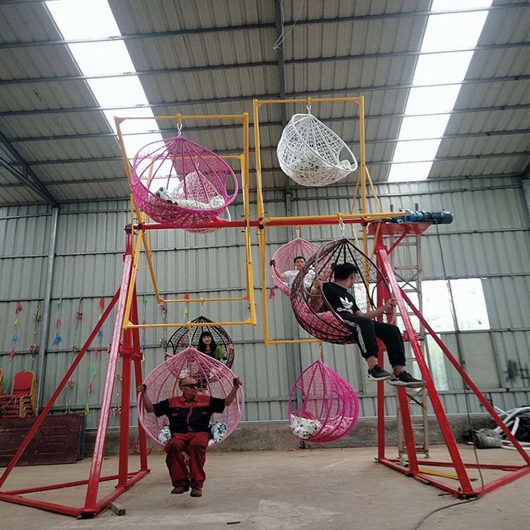 公园旋转秋千 旋转吊篮秋千设备 造型新颖 欢迎订购