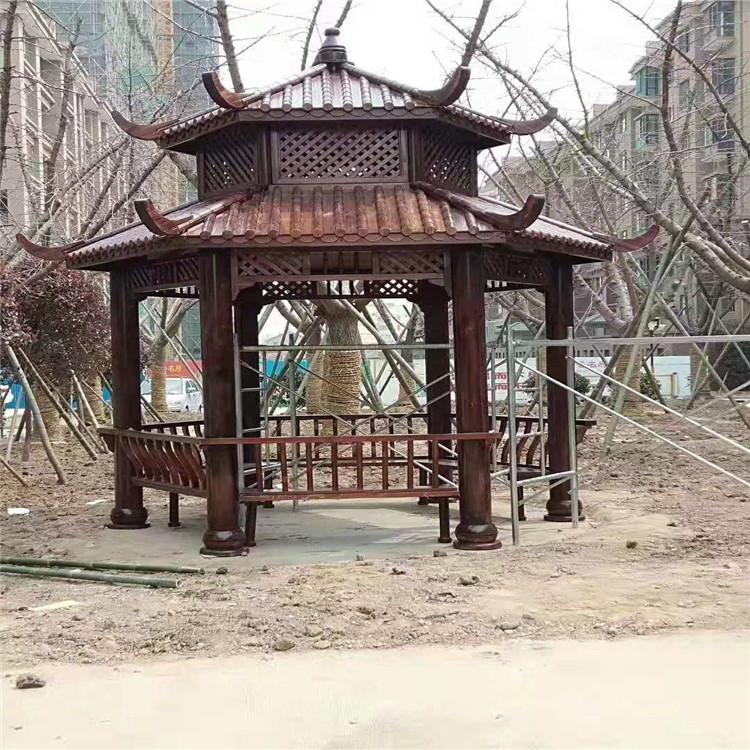 仿古铝合金凉亭 小区户外凉亭   领美定制 价格合理