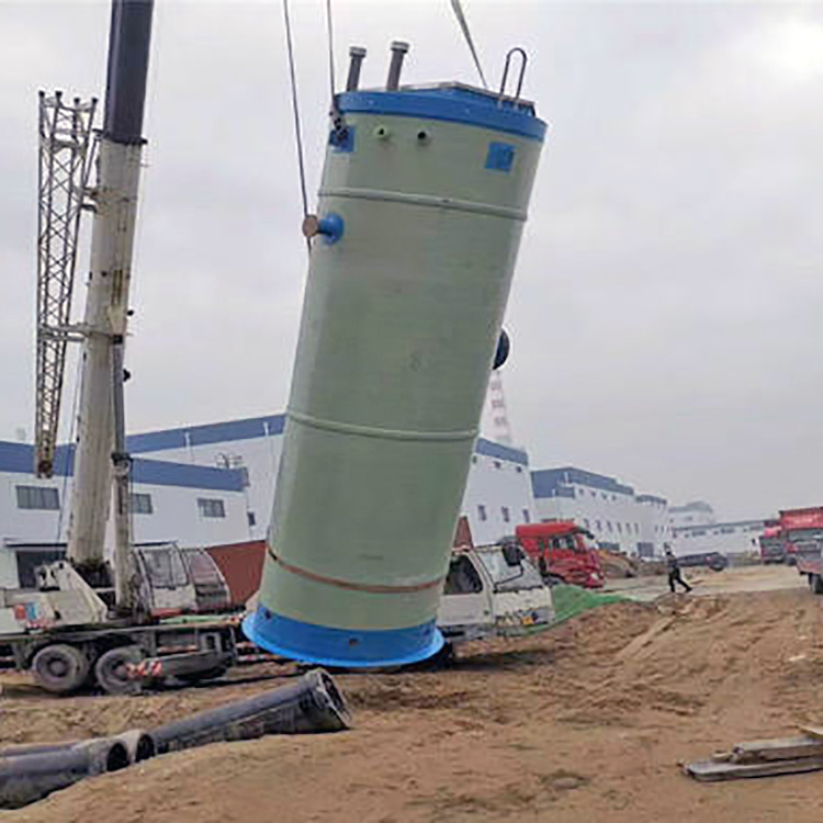 地埋式一体化污水提升泵站    一体泵站定制   玻璃钢一体化预制泵站