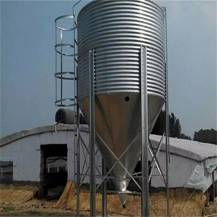 耐锈蚀养殖场用镀锌板料塔,正茂耐酸碱15吨镀锌料塔