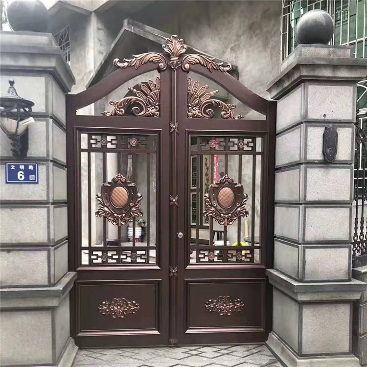 铝艺大门 东昇院墙铝艺大门 豪华铝艺别墅大门 经久耐用