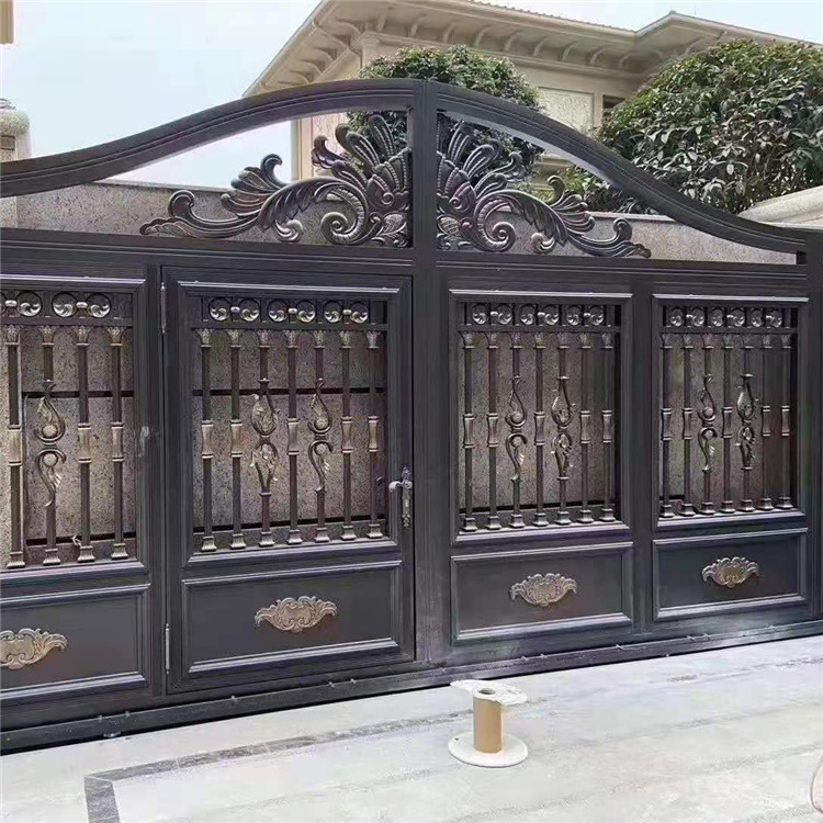 铝艺大门 东昇豪华欧式铝艺大门 铝合金别墅大门 对开门庭院门