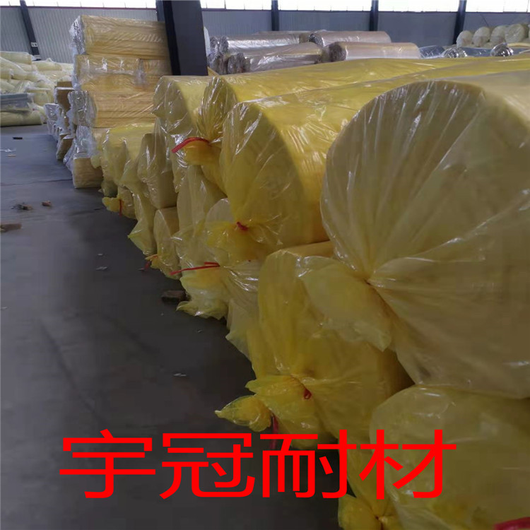 河南钢结构夹层玻璃棉卷毡 大棚铝箔玻璃棉保温棉