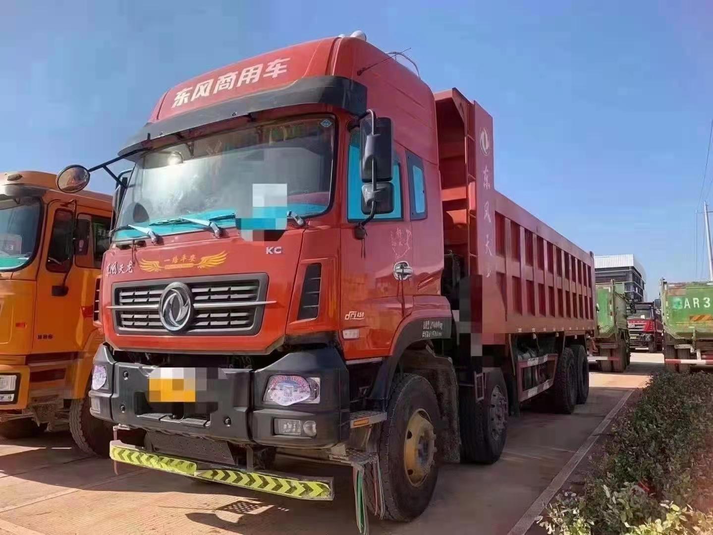 20年7月上户带全保 东风天龙KC前四后八自卸车 雷诺发动机