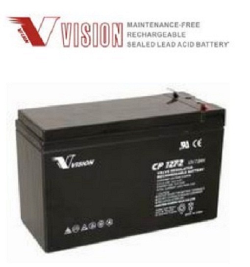 威神蓄电池CP1272 12V7.2Ah免维护三菱电梯消防主机