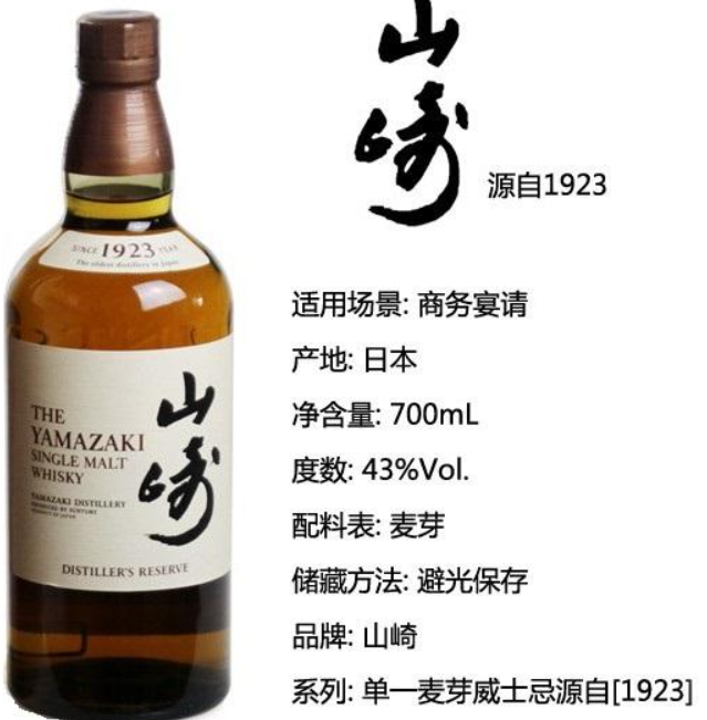 山崎1923价格 洋酒专卖 原瓶进口