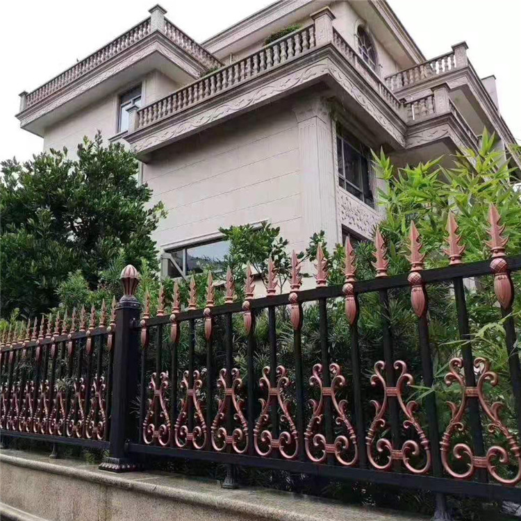 铝艺护栏 东昇学校庭院铝艺护栏 园区铝艺护栏隔离网