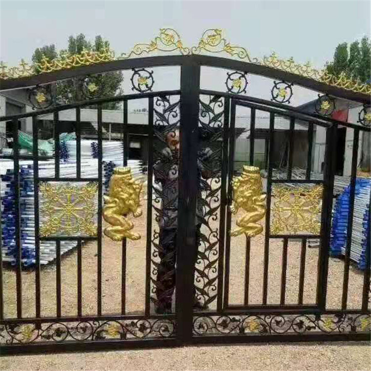 铁艺大门 东昇欧式庭院仿古大门 小区豪华铁艺大门