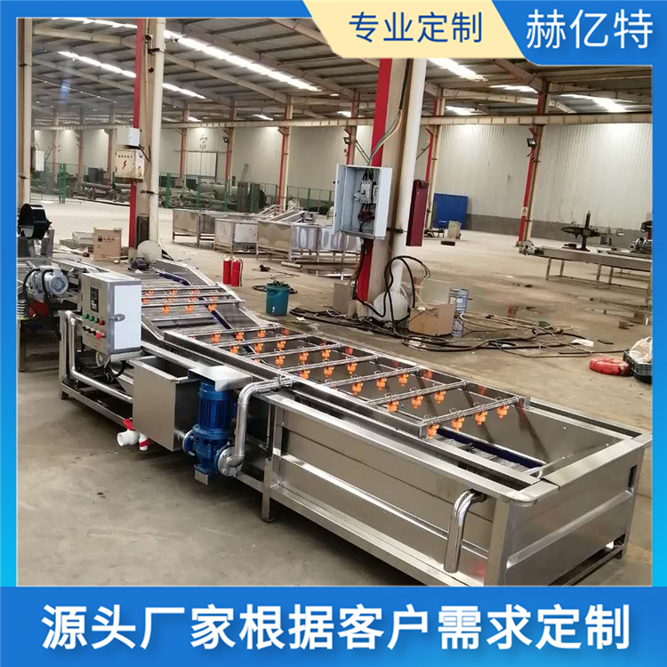 全自动蔬菜清洗机 气泡清洗机 果蔬清洗机 翻浪式蔬菜清洗机 赫亿特机械