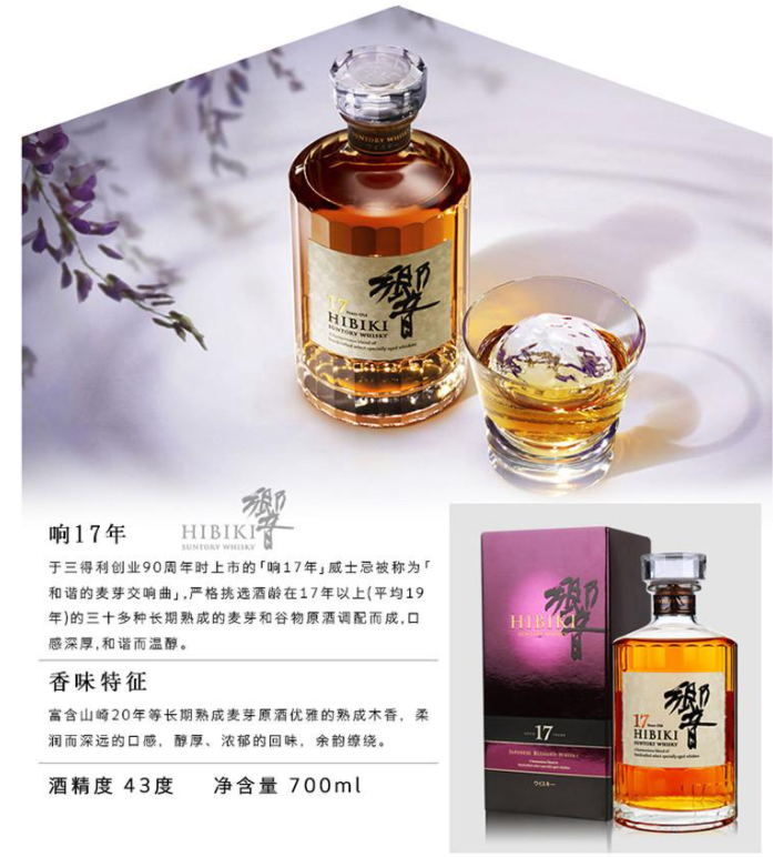 洋酒代理商 响17年单价 礼盒版