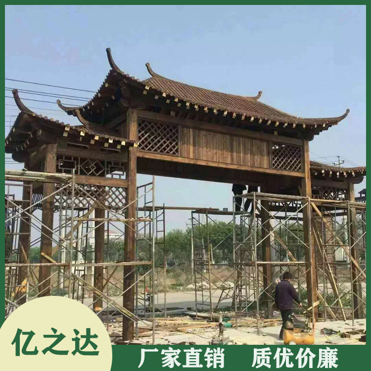 别墅防腐木门楼 防腐木门楼厂家 价格优惠