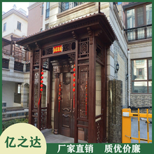 郑州防腐木门楼价格 防腐木门头批发定制 厂家直销 货源充足