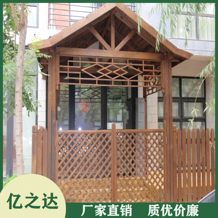 防腐木门楼牌坊 户外防腐木门楼 厂家直销