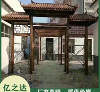 河南防腐木门楼 碳化防腐木门头 品质保障