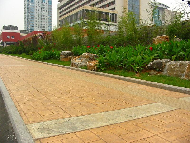 压印混凝土材料 地坪压模施工 混凝土压花施工 湖南日晨建材