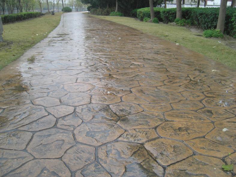 压模地坪厂家 压印混凝土材料 地坪压模施工 湖南日晨建材