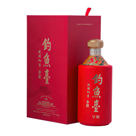 钓鱼台V陆白酒53度贵州茅台镇酱香型V6系列 礼盒礼品收藏年货高度纯粮食酒 53度 整箱装
