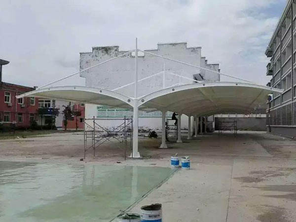 西藏山南膜结构加油站设计施工