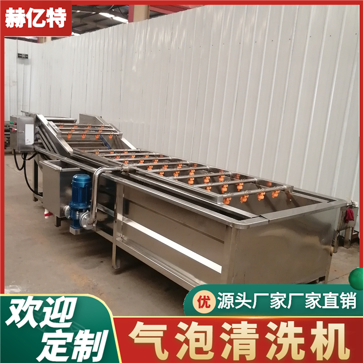 酱菜脱盐清洗机 气泡清洗机 西红柿果蔬清洗设备  食品加工净菜加工流水线  赫亿特机械