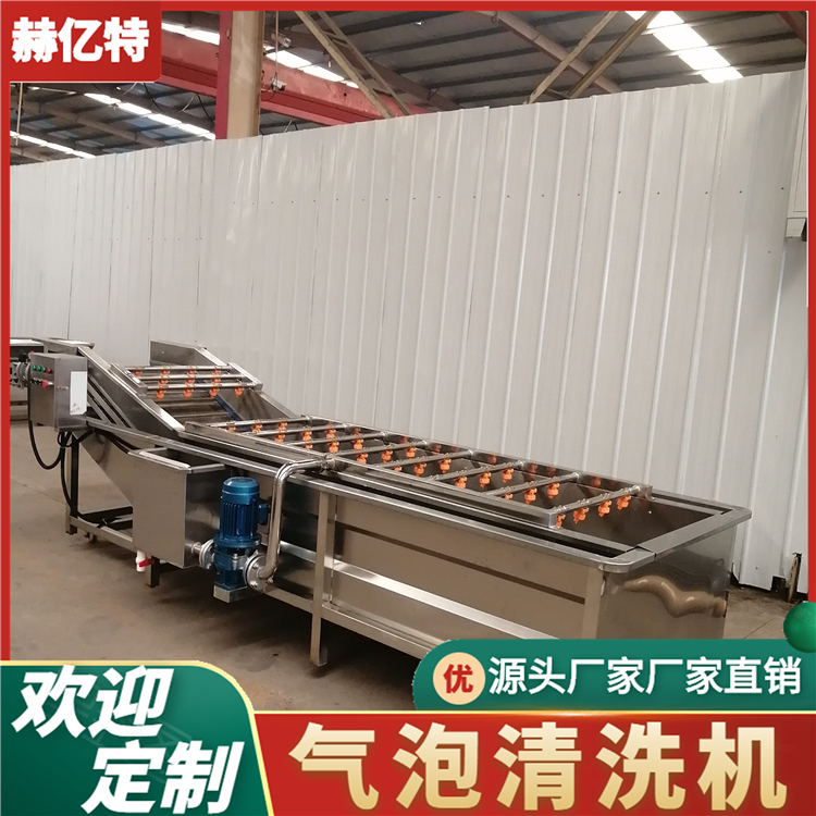 多功能蔬菜清洗机 土豆气泡清洗机 鼓泡式果蔬清洗机 赫亿特机械