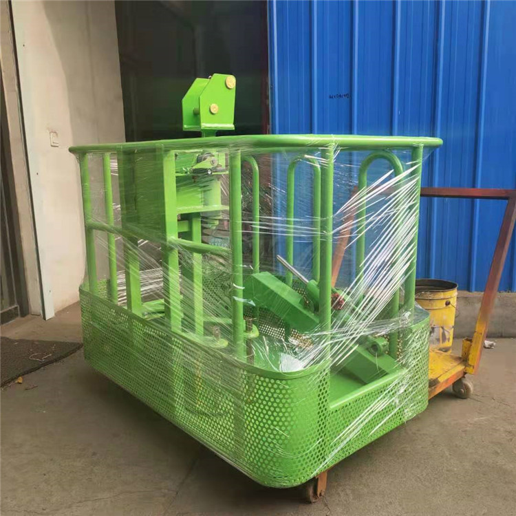 xct吊车用折叠式吊篮 360度旋转自动平衡吊笼 加厚钢管吊车篮筐