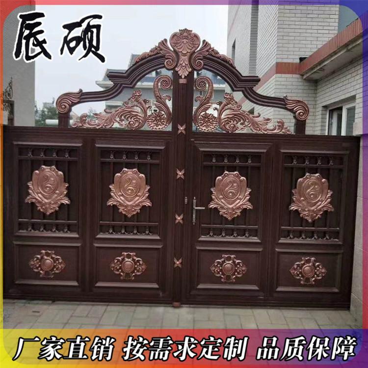 辰硕金属 生产 铝艺门 铝艺大门 铸铝艺门  全烤漆喷涂 包安装 别墅铝艺大门