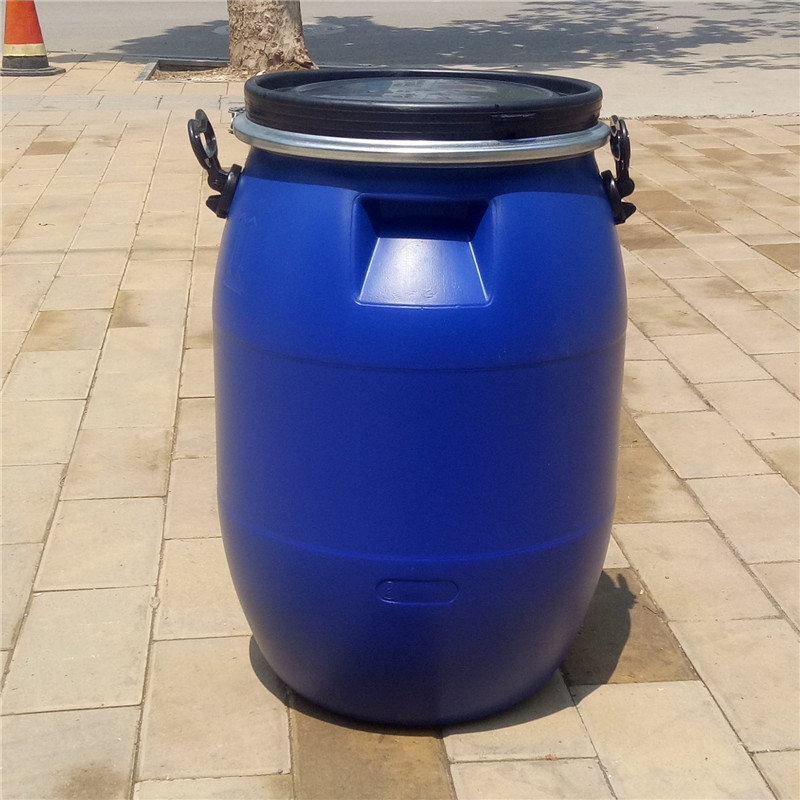 新佳塑业60L塑料桶60公斤铁箍桶60升法兰桶60kg化工桶生产厂家