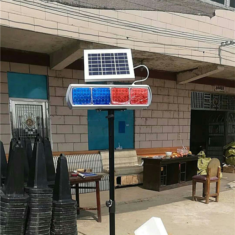 洛阳太阳能交通爆闪灯 太阳能红蓝爆闪灯 现货供应 品质保障