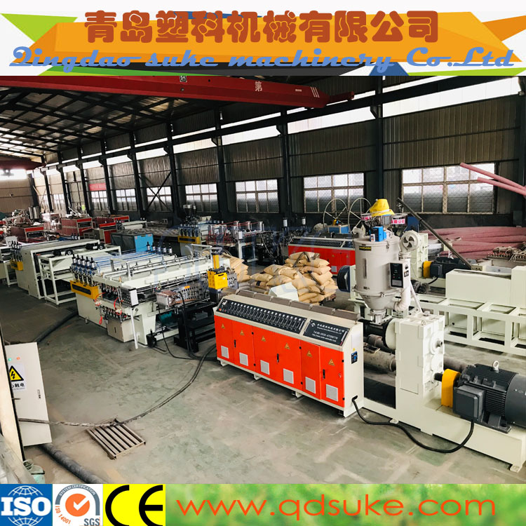 胶州中空格子板生产线破碎机/冷水机110KW中空格子板生产线 PP中空格子板生产线