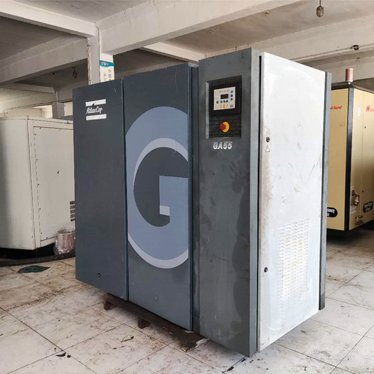 上海金山区空压机租赁厂家7.5公斤阿特拉斯变频GA55AP-7.5电驱空压机租赁  空气压缩机租赁